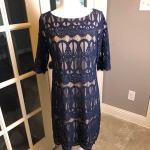 Lace, satin lined Eliza J dress